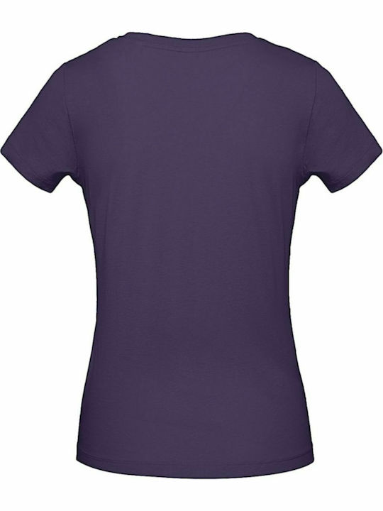 B&C Inspire Women's Short Sleeve Promotional T-Shirt Urban Purple