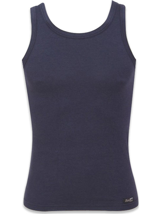 Minerva Men's Undershirt Sleeveless in Navy Blue Color 90-10720-055