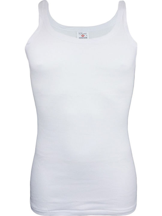 Men's Undershirt Sleeveless in White Color