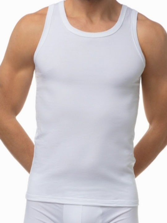 Men's Undershirt Sleeveless in White Color
