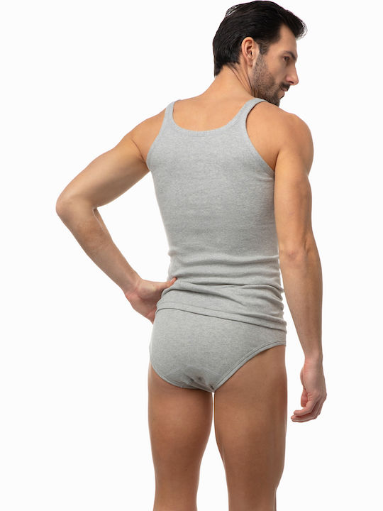 Men's Undershirt Sleeveless in Gray Color