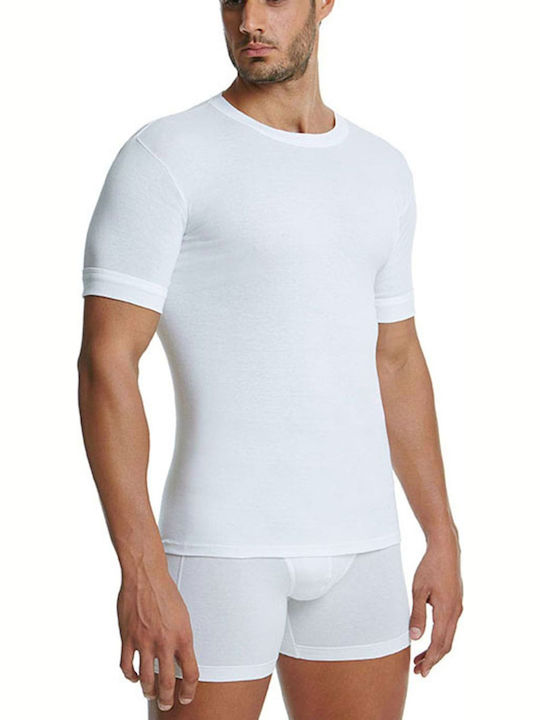 6/602 Men's Short Sleeve Undershirt White