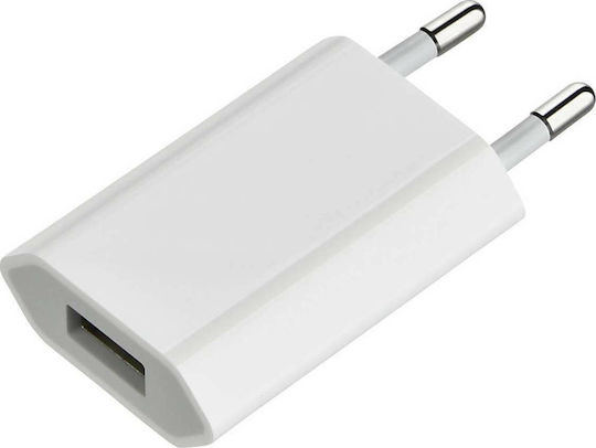 Apple Φορτιστής Χωρίς Καλώδιο με Θύρα USB-A 5W Λευκός (MD813ZM/A)