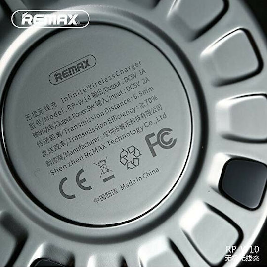 Remax Încărcător Wireless (Qi Pad) 5W Negruς (RP-W10)