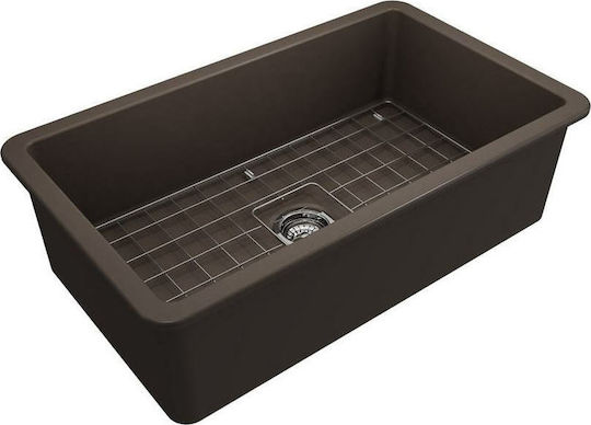 Bocchi 1362 1362-551 Unterbau Spüle Porzellan B81xT48cm Brown Matt