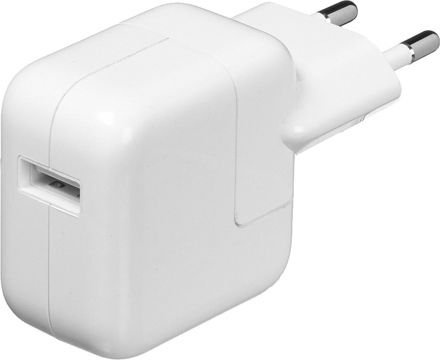Apple Charger Without Cable with USB-A Port 12W Whites (USB Power Adapter)