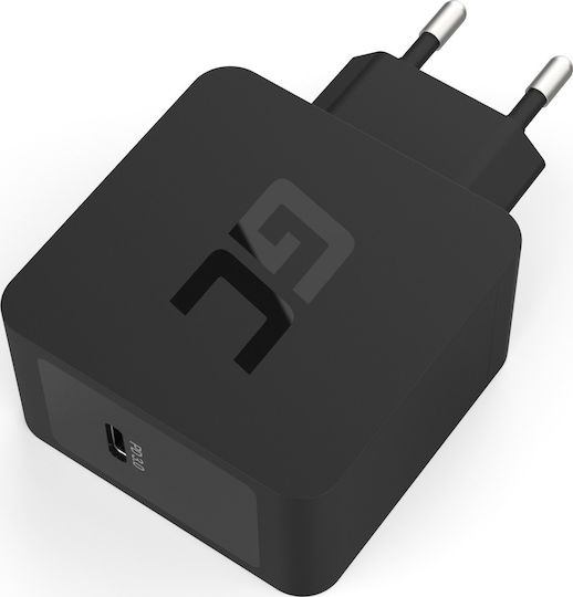 Green Cell Charger Without Cable with USB-C Port 18W Power Delivery Blacks (CHAR07)