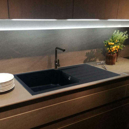Duralit KS105 Ένθετος από Συνθετικό Γρανίτη Μ100xΠ50cm Negro Grafito