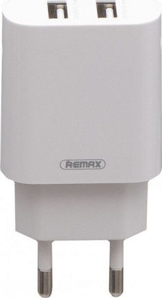 Remax Φορτιστής Χωρίς Καλώδιο με 2 Θύρες USB-A Λευκός (RP-U35)