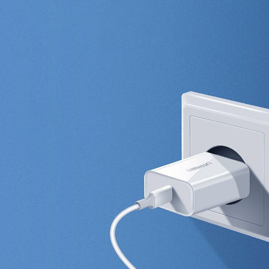 Ugreen Φορτιστής Χωρίς Καλώδιο με Θύρα USB-C 20W Power Delivery Λευκός (CD137)