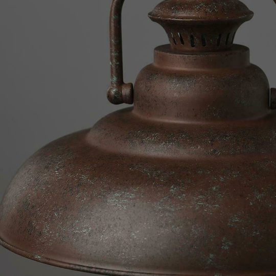 Aca Pendant Light Bronze Bell with Socket E27 31x31x125cm