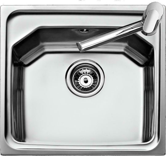 Teka Premium 1B Ένθετος Νεροχύτης Inox Σατινέ Μ46.5xΠ44cm Ασημί