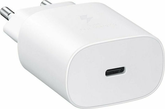 Samsung Charger Without Cable with USB-C Port 25W Power Delivery Whites (EP-TA800E Bulk)