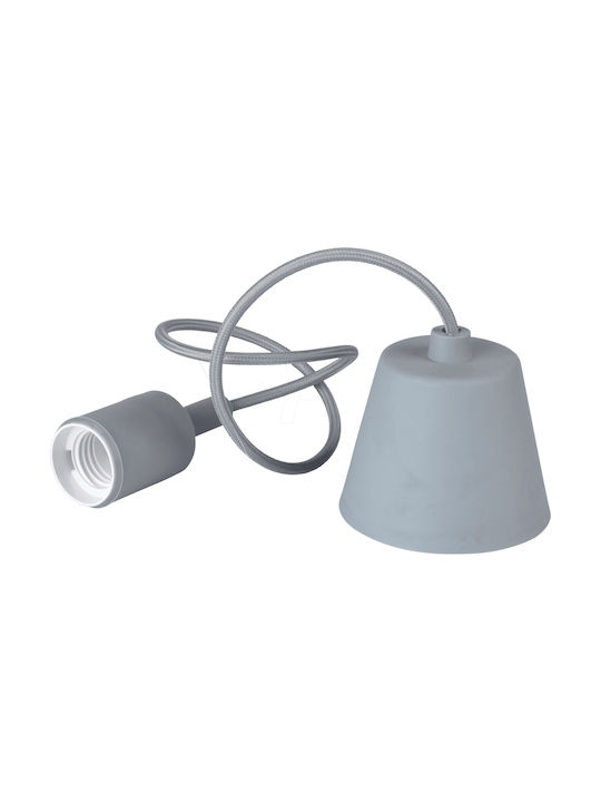V-TAC VT-7228 Pendant Light Gray with Socket E27