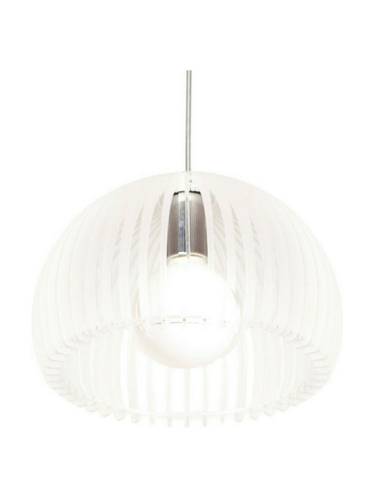 Aca Pendant Light Transparent with Socket E27 28x26cm