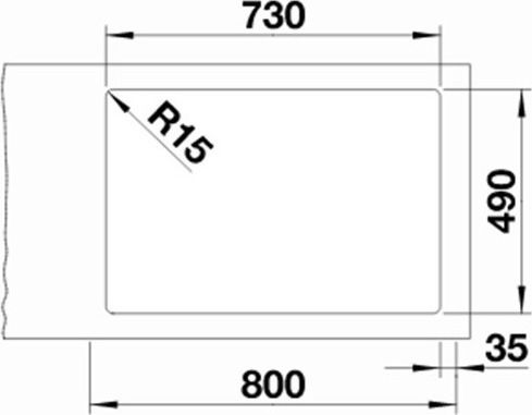 Blanco Etagon 700-IF/A 524274 Вграден монтаж Мивка Inox Сатен Ш70xД50см Сребрист