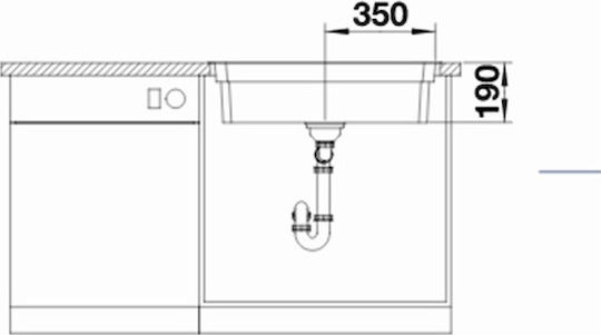 Blanco Etagon 700-IF/A 524274 Вграден монтаж Мивка Inox Сатен Ш70xД50см Сребрист