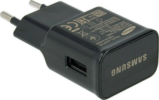 Samsung Φορτιστής Χωρίς Καλώδιο με Θύρα USB-A 15W Μαύρος (EP-TA20EBE)