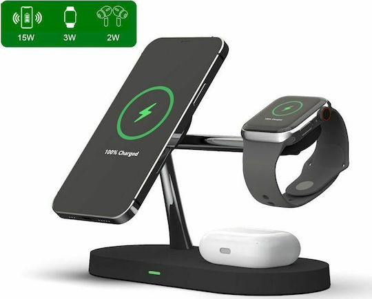 Tech-Protect Încărcător Wireless (Qi Pad) și Cablu USB-C 15W Negruς (0211867)