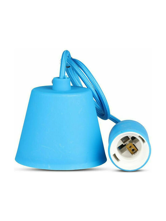 V-TAC VT-7228 Pendant Light Blue with Socket E27