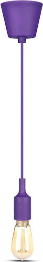 V-TAC VT-7228 Lustră Violet cu Dulie E27 100cm.