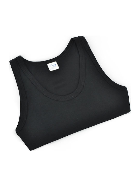 6/411 Men's Sleeveless Undershirt Black