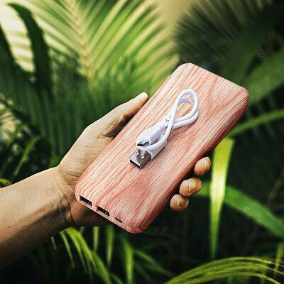 Puridea S2 Power Bank 10000mAh με 2 Θύρες USB-A Καφέ