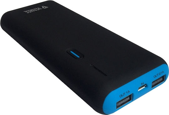 Yenkee YPB 0111 Power Bank 11000mAh με 2 Θύρες USB-A Μαύρο