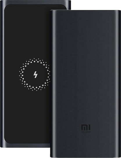 Xiaomi Mi Wireless Power Bank 10000mAh 18W με Θύρα USB-A και Θύρα USB-C Μαύρο