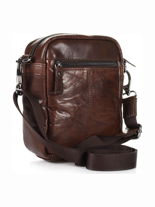 Leather Men's Bag Shoulder / Crossbody Brown