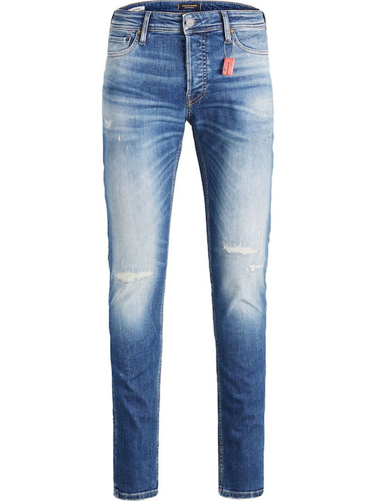 Men's Jeans Pants with Slim Fit Blue