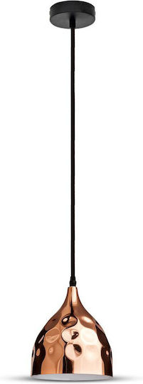 V-TAC Pendant Light Rose Gold with Socket E27 17cm