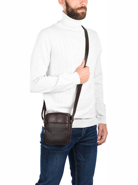 Leather Men's Bag Shoulder / Crossbody Brown