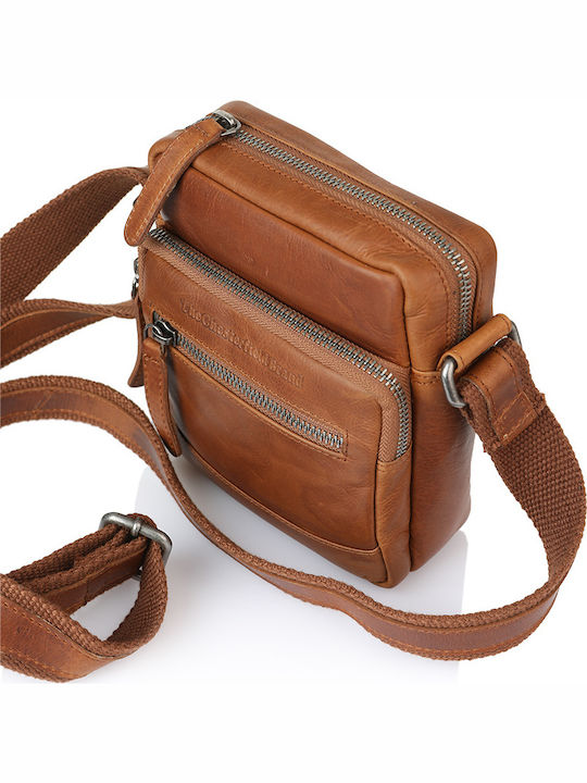 Bremen Leather Men's Bag Shoulder / Crossbody Tabac Brown