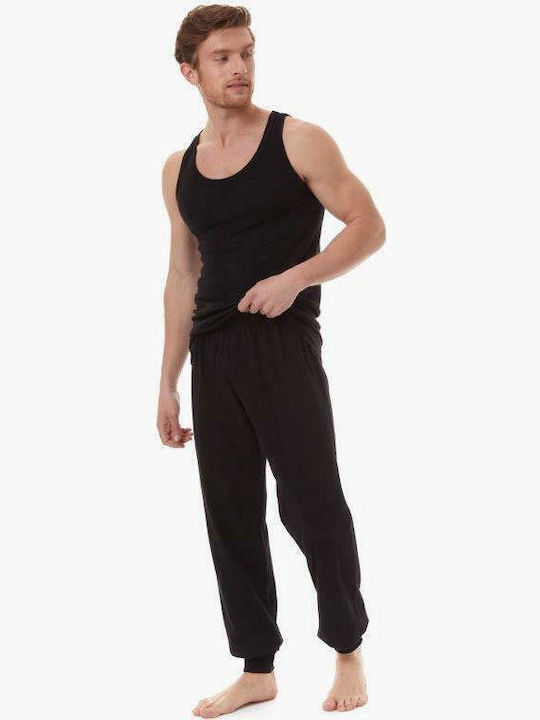 Men's Undershirt Sleeveless in Black Color