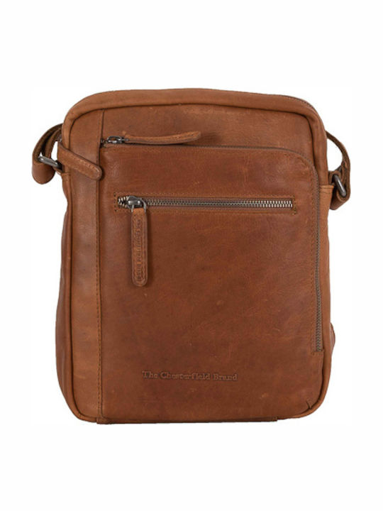 Dessau Leather Men's Shoulder Crossbody Tabac Brown Bag