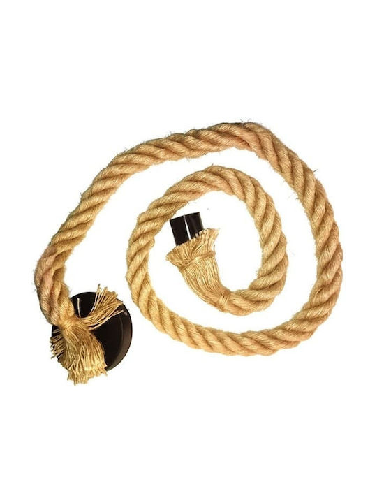 V-TAC VT-7118 Pendant Light Brown with Rope for Socket E27 45cm