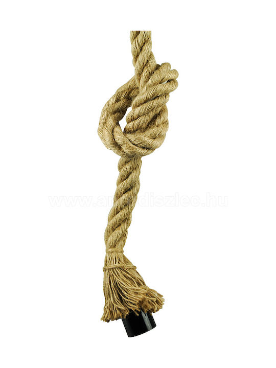 V-TAC VT-7118 Pendant Light Brown with Rope for Socket E27 45cm