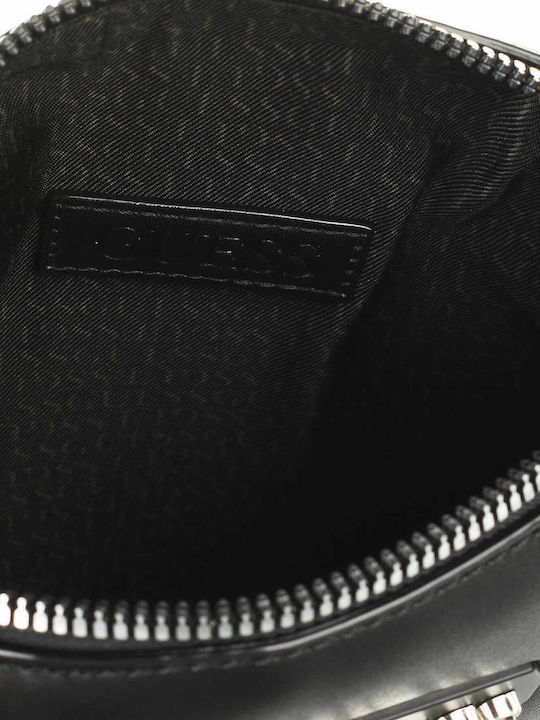 Dan Leather Men's Shoulder / Crossbody Bag Black