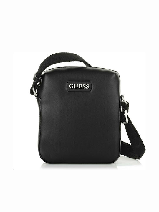 Dan Leather Men's Shoulder / Crossbody Bag Black