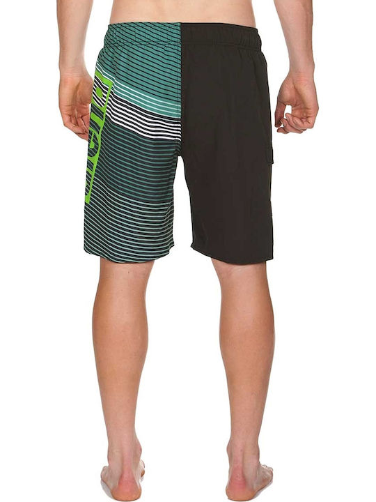 STRIPES LONG BERMUDA SWIM Herren Badebekleidung Bermuda Schwarz Gestreift