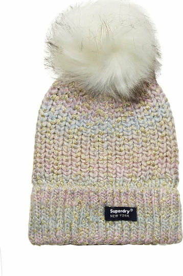 Pom Pom Beanie Γυναικείος Σκούφος Πλεκτός Green Ombre