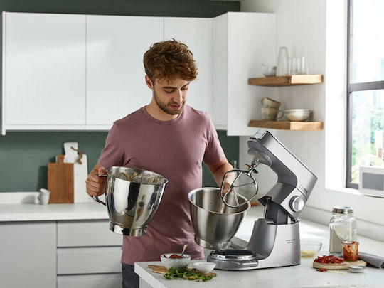Kenwood Titanium Chef Baker Stand Mixer 1200W with Stainless Mixing Bowl 5lt