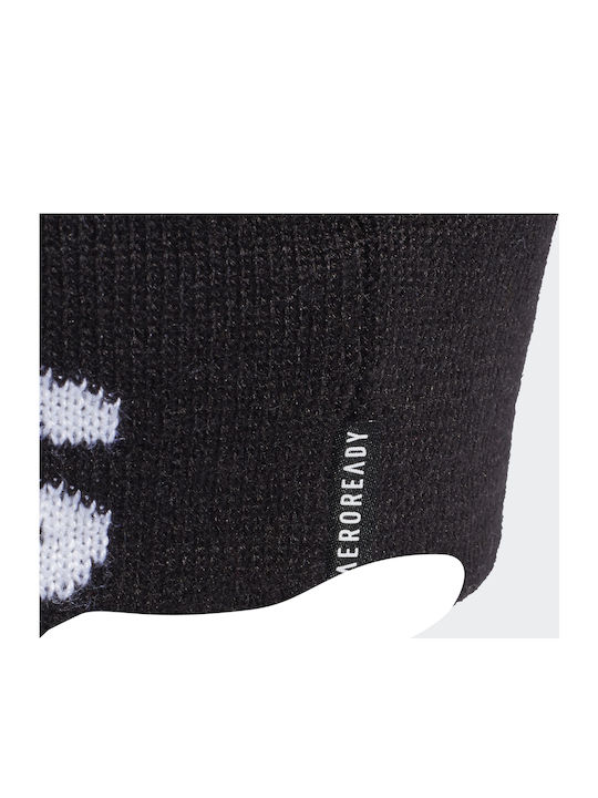 Big Log Aeroready Beanie Ανδρικός Σκούφος Πλεκτός σε Μαύρο χρώμα