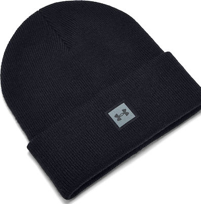 Ribbed Beanie Cap Black