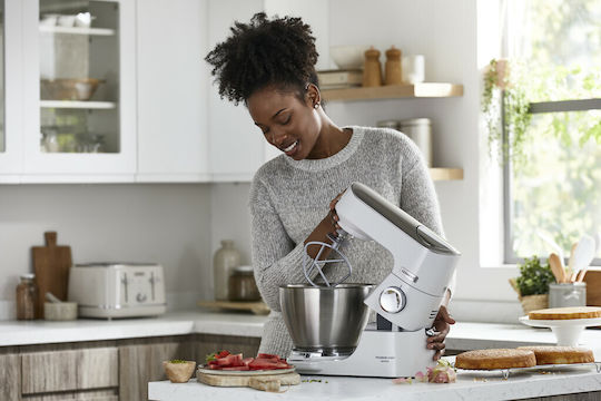 Kenwood Titanium Chef Baker Stand Mixer 1200W with Stainless Mixing Bowl 5lt