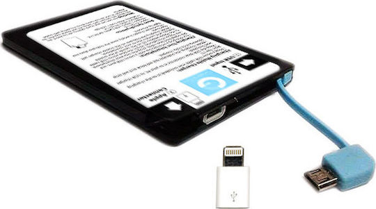 GRAB N GO GNG128 Power Bank 4000mAh με Θύρα USB-A Λευκό