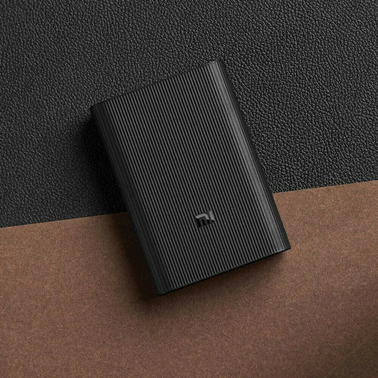Xiaomi Mi 3 Ultra Compact Power Bank 10000mAh 22.5W με 2 Θύρες USB-A και Θύρα USB-C Μαύρο