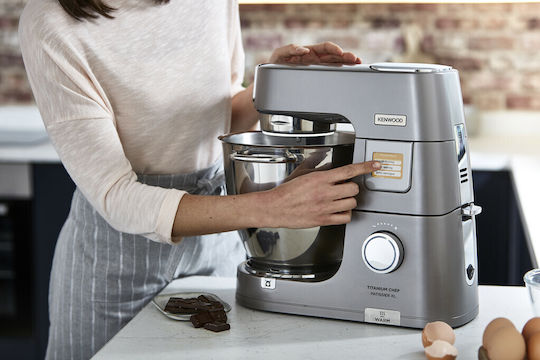 Kenwood Titanium Chef Patissier XL Stand Mixer 1400W with Stainless Mixing Bowl 7lt