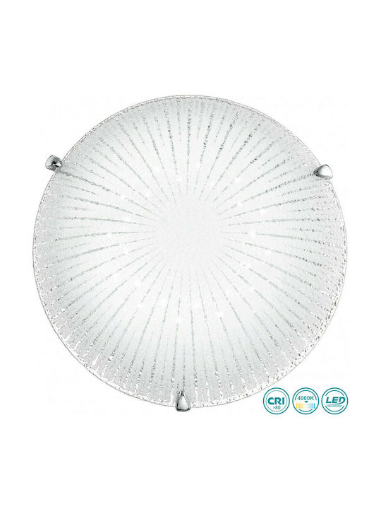 Fan Europe Chantal PL40 Classic Glass Ceiling Light with Integrated LED 40pcs White I-CHANTAL/PL4